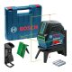 BOSCH 0601066J00 GCL 2-15 G zöld Kombilézer + RM 1 Tartó