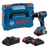 BOSCH 06019N3306 GSB 18V-65 Akkus Ütvefúró-Csavarozó (2x4,0 Ah ProCORE​ akkuval; GAL 18V-40 töltővel) L-Boxx-ban