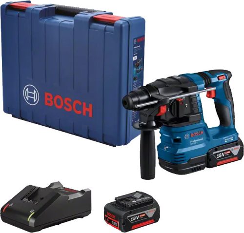 BOSCH 0611924021 GBH 185-LI Akkus fúrókalapács SDS plus rendszerrel (szett 2x4Ah akkuval + GAL 18V-40)