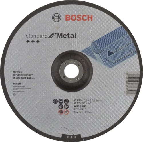 BOSCH 2608603162 Standard for Metal A 30 S BF hajlított A 30 S BF, 230 mm, 22,23 mm, 3,0 mm