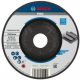 BOSCH 2608603182 PRO Metal csiszolótárcsa kis sarokcsiszolóhoz, A 24 P BF hajlított  A 24 P BF, 125 mm, 22,23 mm, 6,0 mm