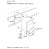 AEG AUK1173R Munkapult alá beépíthető hűtőszekrény | 111 l | 82 cm magas | 60 cm széles