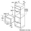 BOSCH BFL634GS1 Serie|8 Beépíthető mikrohullámú sütő | TFT | AutoPilot7 | 21l | Nemesacél