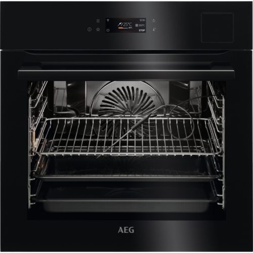 AEG BSE798380B SteamPro Beépíthető gőzsütő | EXCite | 70l | Gőz tisztítás | Maghőmérő | Fekete