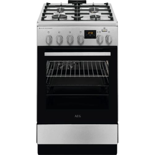 AEG CKB56490BM Kombinált tűzhely | SteamBake | AirFry | 58l | Inox