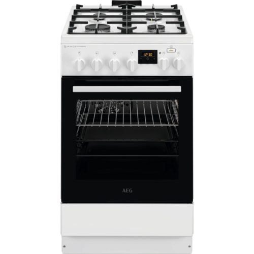 AEG CKB56490BW Kombinált tűzhely | SteamBake | AirFry | 58l | Fehér