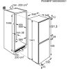 Electrolux Dieter Knoll Collection DKBB2176SK Beépíthető kombinált alulfagyasztós hűtőszekrény | 160/57 l | 144.6 cm magas | 56 cm széles