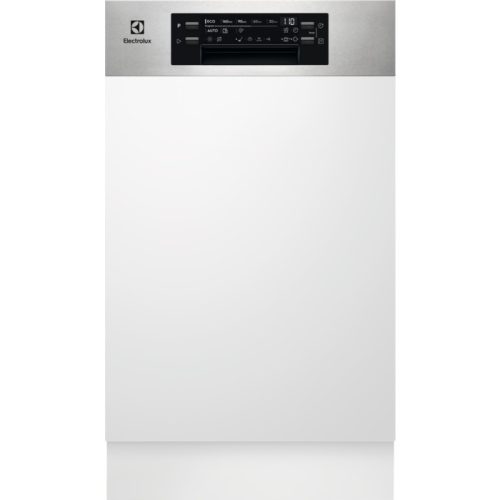 Electrolux EEM43300IX Beépíthető kezelőpaneles mosogatógép | 10 teríték | AirDry | MaxiFlex | ExtraHygiene | GlassCare | 45 cm