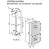 Electrolux Novamatic EK12601NFR Beépíthető kombinált alulfagyasztós hűtőszekrény | NoFrost | Frost Free | 165/60 l | 151.8 cm magas | 54.7 cm széles