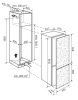 Electrolux Novamatic EK1260.2NFR Beépíthető kombinált alulfagyasztós hűtőszekrény | Frost Free | 166/60 l | 152.4 cm magas | 55 cm széles