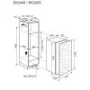 Electrolux EK242SRBR Beépíthető hűtőszekrény | 214 l | 127 cm magas | 55 cm széles | Barna