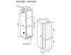 Electrolux EK276BNRSW Beépíthető Kombinált alulfagyasztós hűtőszekrény | NoFrost | DynamicAir | CleanAir | twinTech | 166/60 l | 152.3 cm magas | 54.7 cm széles | Fekete