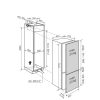 Electrolux Novamatic EKI6014.2NFR Beépíthető kombinált alulfagyasztós hűtőszekrény | Frost Free | 221/60 | 177,8 cm magas | 55 cm széles