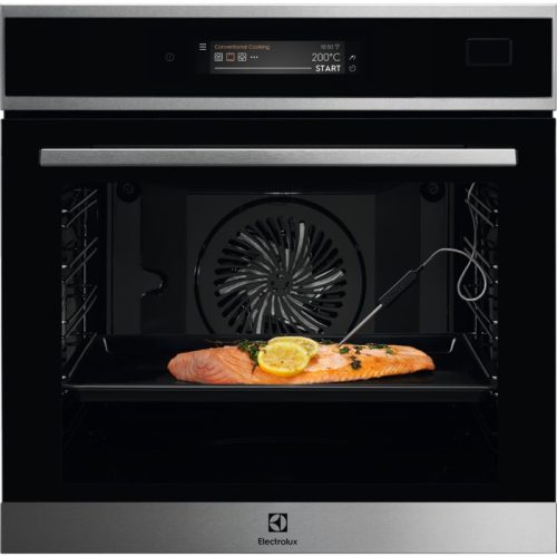 Electrolux EOB9S31WX SteamBoost Beépíthető gőzsütő | TFT | 70l | AquaClean | Maghőmérő | Wifi | Inox