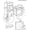 Electrolux EOF3H00BX Beépíthető sütő | LED | 65l | Aqua Clean | Inox