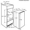 AEG ES5D12F Beépíthető hűtőszekrény | CoolMatic | 181 l | 122.5 cm magas | 56 cm széles