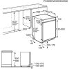 AEG FEE72910ZM Beépíthető kezelőpaneles mosogatógép | 14 teríték | AirDry | ExtraPower| ExtraHygiene | GlassCare | 60 cm