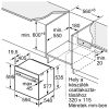 BOSCH HBG676ES6 Serie|8 Beépíthető sütő | TFT | 71l | Pirolitikus | 4D Hotair | PerfectBake | PerfectRoast | Wifi | Nemesacél