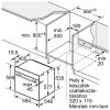 BOSCH HMG7764B1 Serie|8 Beépíthető sütő mikrohullám funkcióval | WIFI | TFT | 67l | 4D Hotair | PerfectBake | PerfectRoast | Fekete