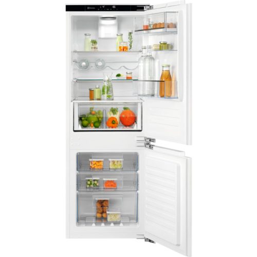 Electrolux IK279BNR Beépíthető kombinált alulfagyasztós hűtőszekrény | NoFrost | DynamicAir | CleanAir | FastFreeze | 166/60 | 152.4 cm magas | 55 cm széles