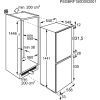 Electrolux Juno JCU145E0S4 Beépíthető kombinált alulfagyasztós hűtőszekrény | 160/57 l | 144.6 cm magas | 56 cm széles