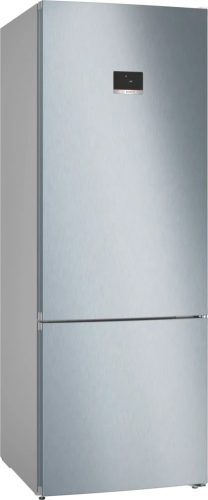 BOSCH KGN56XLEB Serie|4 Szabadonálló kombinált alulfagyasztós hűtőszekrény | NoFrost | PerfectFit | 400/108 l | 193 cm magas | 70 cm széles | Szálcsiszolt acél színű