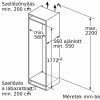 NEFF KI7863DD0 N 70 Beépíthető kombinált alulfagyasztós hűtőszekrény | NoFrost | 188/67 l | 177.2 cm magas | 55.8 cm széles