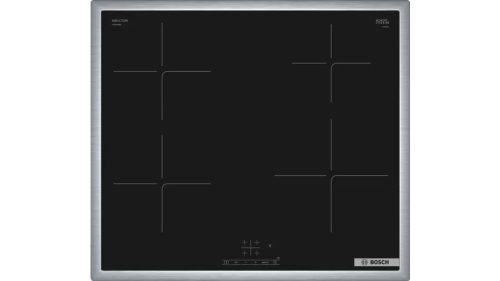 BOSCH PUE64KBB5E Serie|4 Beépíthető indukciós főzőlap | TouchSelect | PowerBoost | 60 cm | Fekete