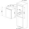 Electrolux Smeg S4C092E Beépíthető hűtőszekrény | 124 l | 88 cm magas | 56 cm széles