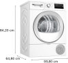 BOSCH WTH85293BY Serie|4 Hőszívattyús kondenzációs szárítógép | 8 kg | EasyClean | TouchControl | A++